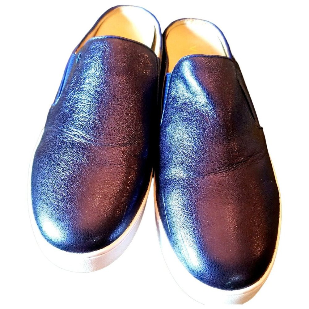 VIONIC Purple Metallic Leather Sneakers Slip On Dakota Mules Size 10 US runs WD